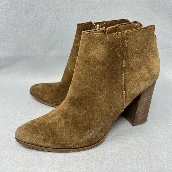 Ivanka Trump Brown Carver Suede Ankle Boots, Size 8 - Picture 2 of 12